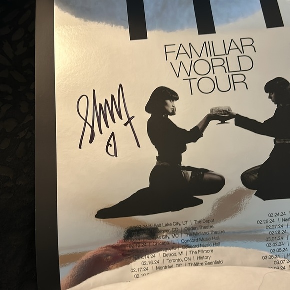 🎶SIGNED Crosses 2024 Tour Poster🎶 - Picture 3 of 5